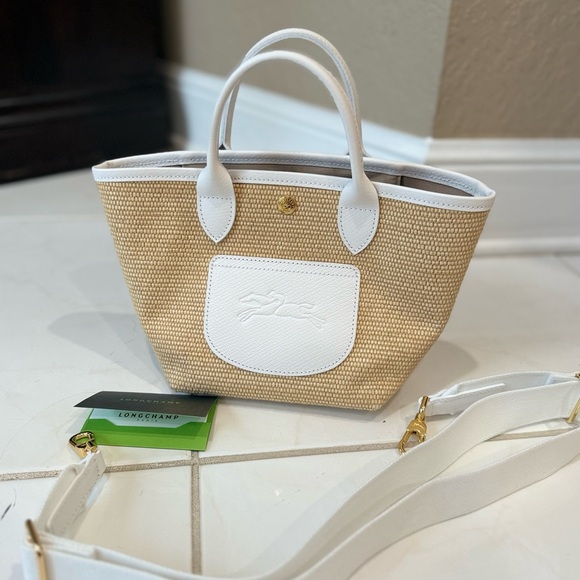 Longchamp basket handbag mini with leather shoulder strap - Picture 2 of 5